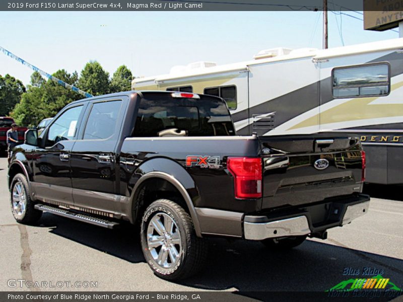 Magma Red / Light Camel 2019 Ford F150 Lariat SuperCrew 4x4