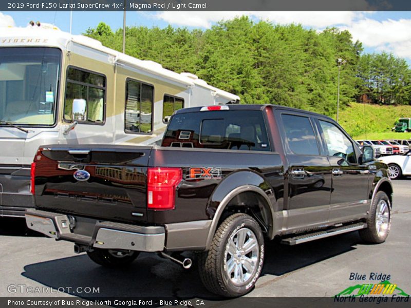 Magma Red / Light Camel 2019 Ford F150 Lariat SuperCrew 4x4