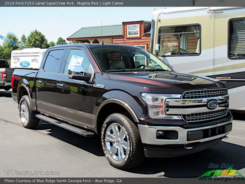 Magma Red / Light Camel 2019 Ford F150 Lariat SuperCrew 4x4