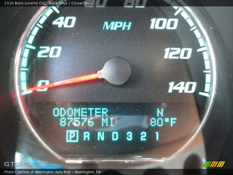 Black Onyx / Cocoa/Shale 2010 Buick Lucerne CXL