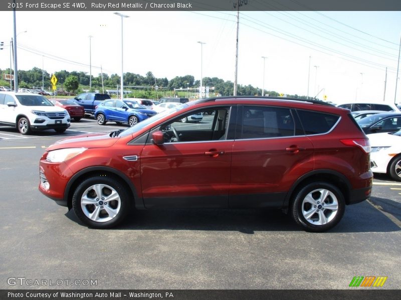 Ruby Red Metallic / Charcoal Black 2015 Ford Escape SE 4WD