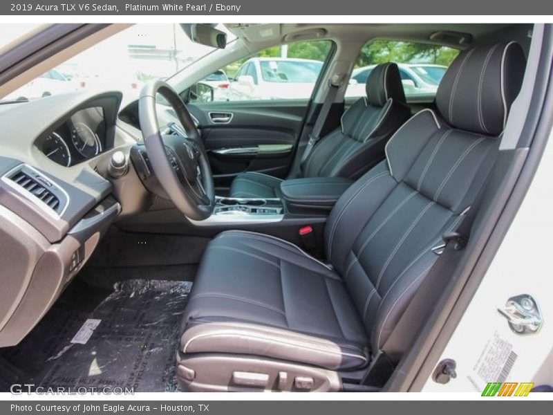 Platinum White Pearl / Ebony 2019 Acura TLX V6 Sedan