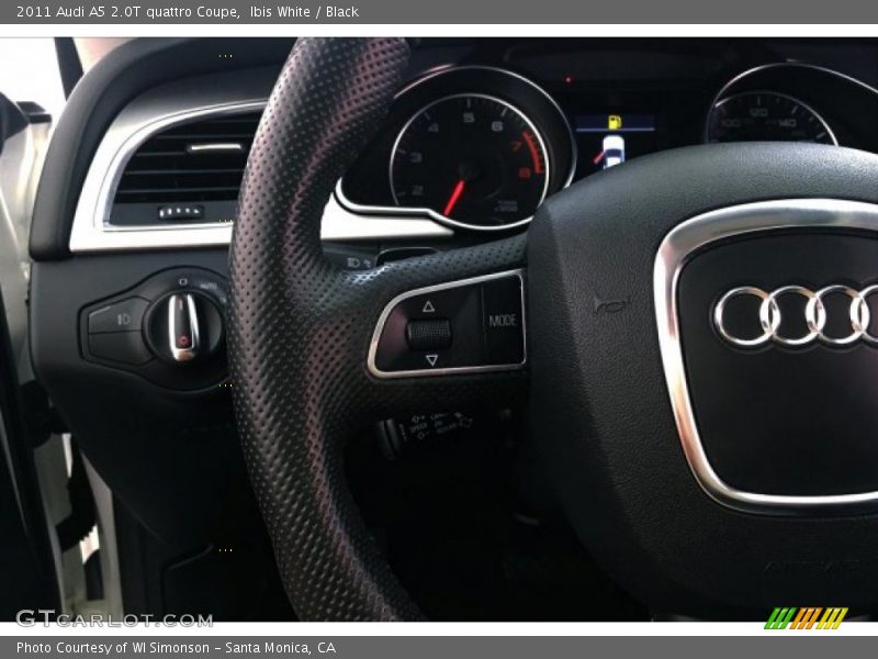 Ibis White / Black 2011 Audi A5 2.0T quattro Coupe