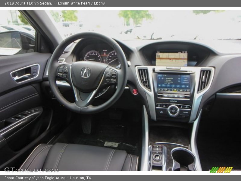 Platinum White Pearl / Ebony 2019 Acura TLX V6 Sedan