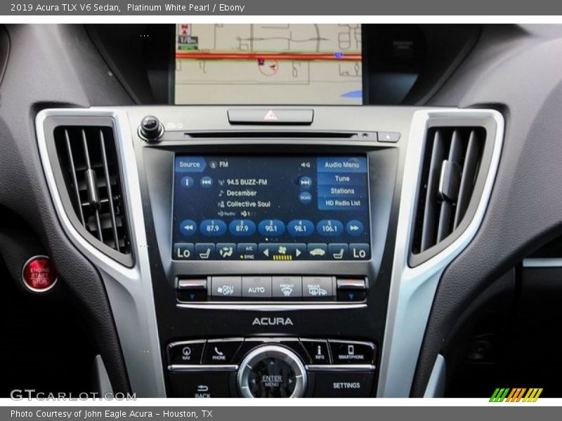 Platinum White Pearl / Ebony 2019 Acura TLX V6 Sedan