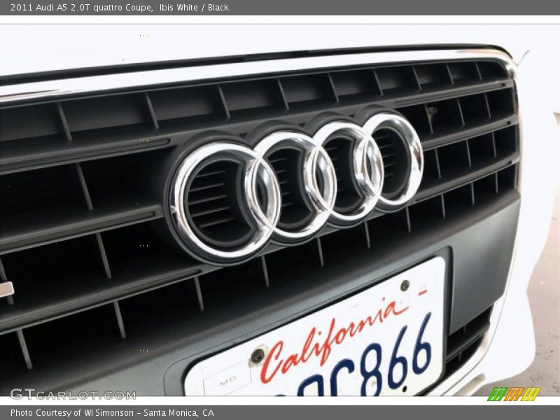 Ibis White / Black 2011 Audi A5 2.0T quattro Coupe