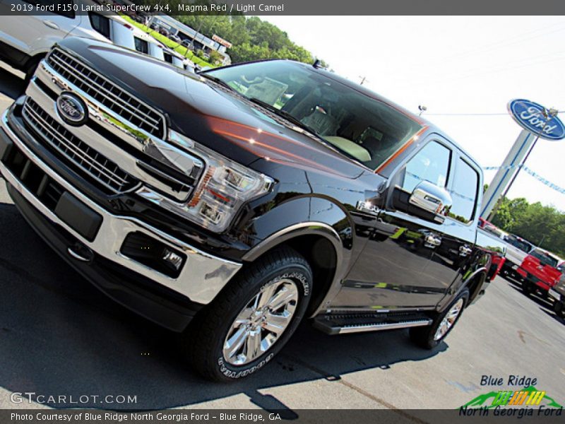 Magma Red / Light Camel 2019 Ford F150 Lariat SuperCrew 4x4