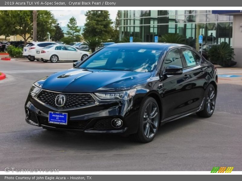 Crystal Black Pearl / Ebony 2019 Acura TLX V6 A-Spec Sedan