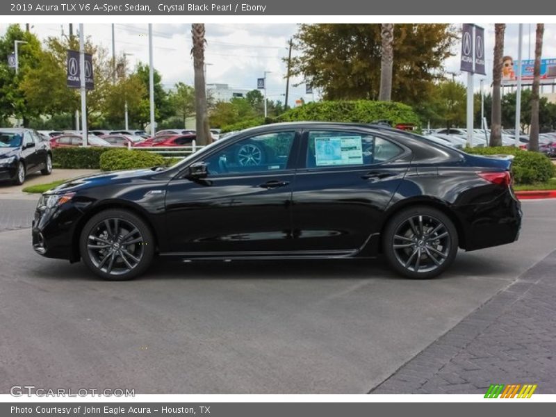 Crystal Black Pearl / Ebony 2019 Acura TLX V6 A-Spec Sedan