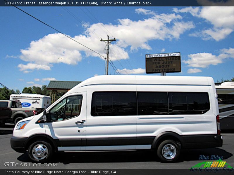 Oxford White / Charcoal black 2019 Ford Transit Passenger Wagon XLT 350 HR Long