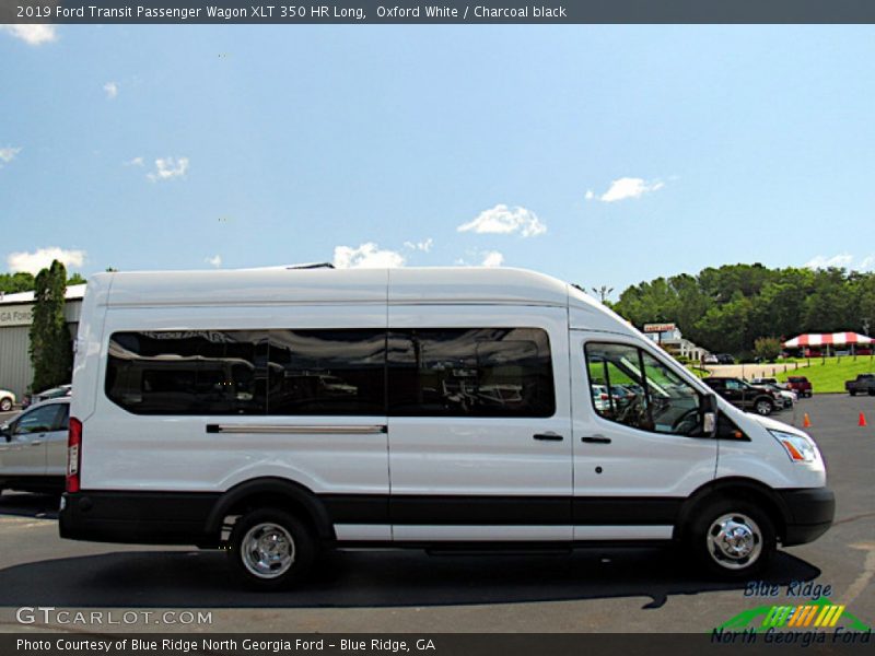 Oxford White / Charcoal black 2019 Ford Transit Passenger Wagon XLT 350 HR Long