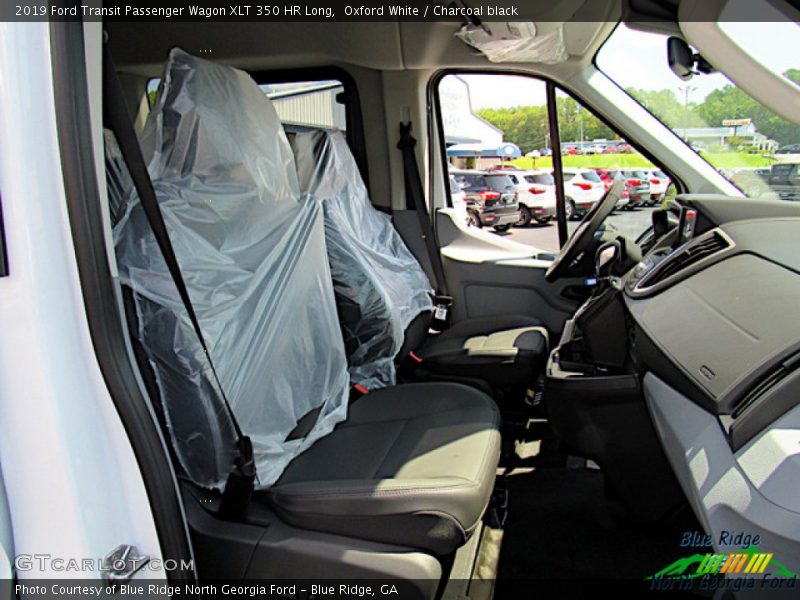 Oxford White / Charcoal black 2019 Ford Transit Passenger Wagon XLT 350 HR Long