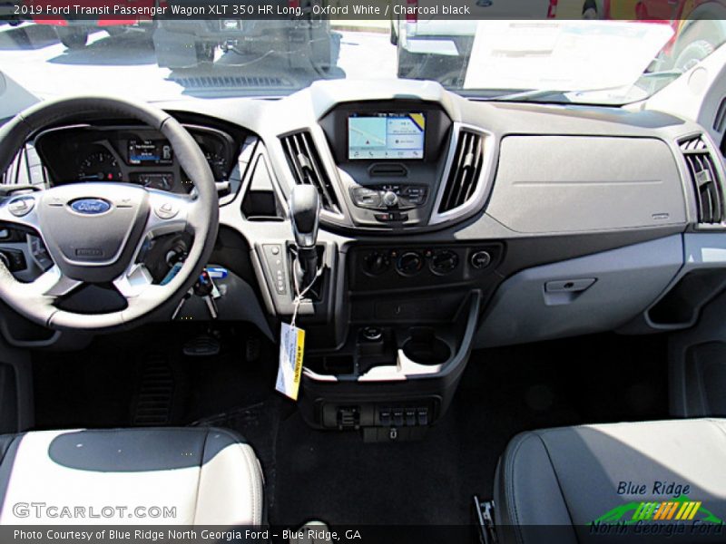 Oxford White / Charcoal black 2019 Ford Transit Passenger Wagon XLT 350 HR Long