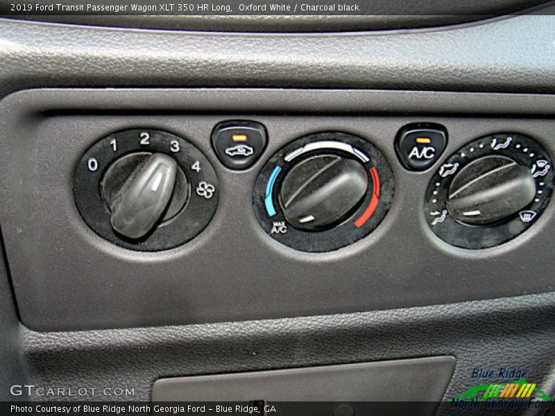 Oxford White / Charcoal black 2019 Ford Transit Passenger Wagon XLT 350 HR Long