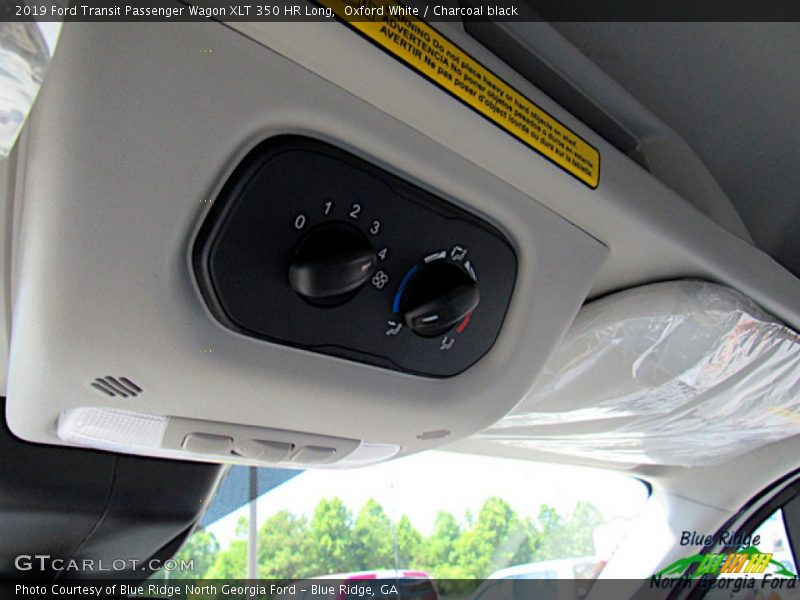 Oxford White / Charcoal black 2019 Ford Transit Passenger Wagon XLT 350 HR Long
