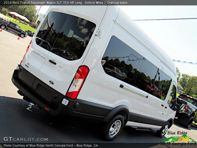 Oxford White / Charcoal black 2019 Ford Transit Passenger Wagon XLT 350 HR Long