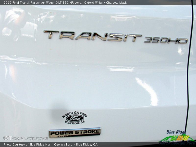 Oxford White / Charcoal black 2019 Ford Transit Passenger Wagon XLT 350 HR Long