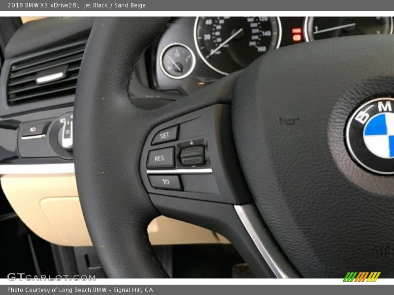 Jet Black / Sand Beige 2016 BMW X3 xDrive28i