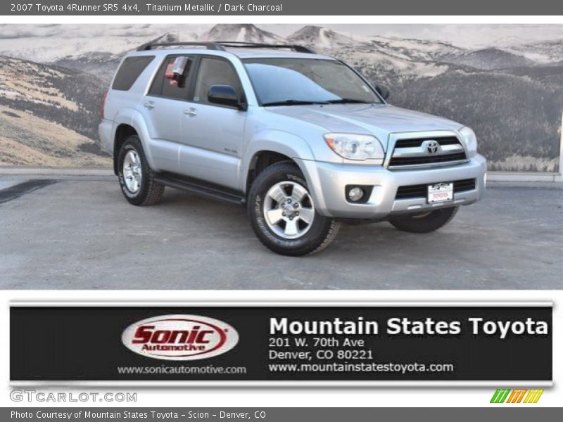 Titanium Metallic / Dark Charcoal 2007 Toyota 4Runner SR5 4x4