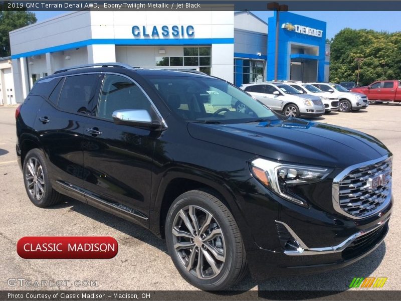 Ebony Twilight Metallic / Jet Black 2019 GMC Terrain Denali AWD
