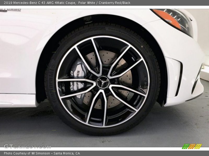 Polar White / Cranberry Red/Black 2019 Mercedes-Benz C 43 AMG 4Matic Coupe