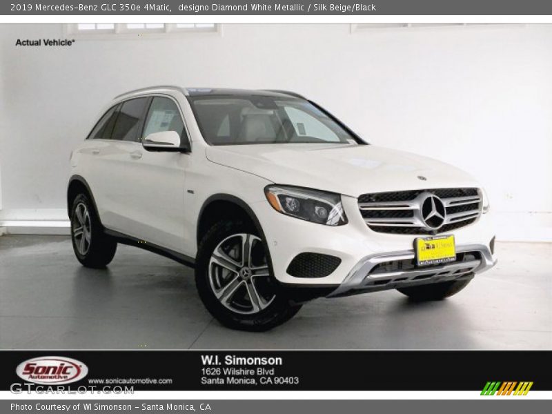 designo Diamond White Metallic / Silk Beige/Black 2019 Mercedes-Benz GLC 350e 4Matic