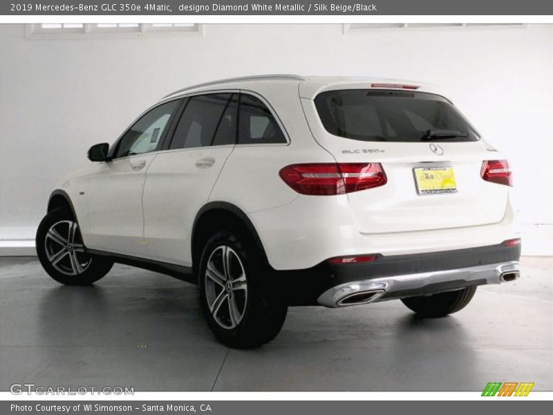 designo Diamond White Metallic / Silk Beige/Black 2019 Mercedes-Benz GLC 350e 4Matic