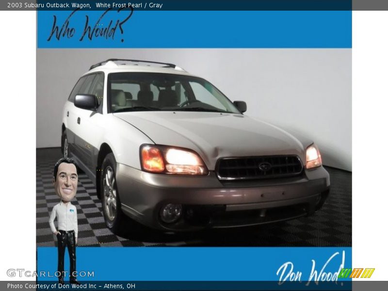White Frost Pearl / Gray 2003 Subaru Outback Wagon