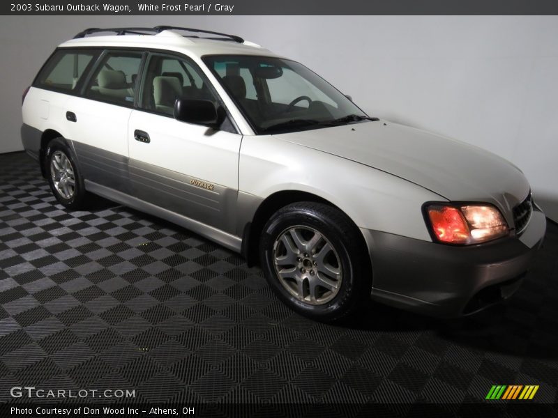 White Frost Pearl / Gray 2003 Subaru Outback Wagon
