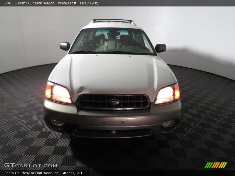 White Frost Pearl / Gray 2003 Subaru Outback Wagon