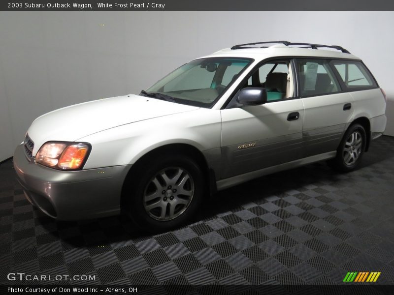 White Frost Pearl / Gray 2003 Subaru Outback Wagon