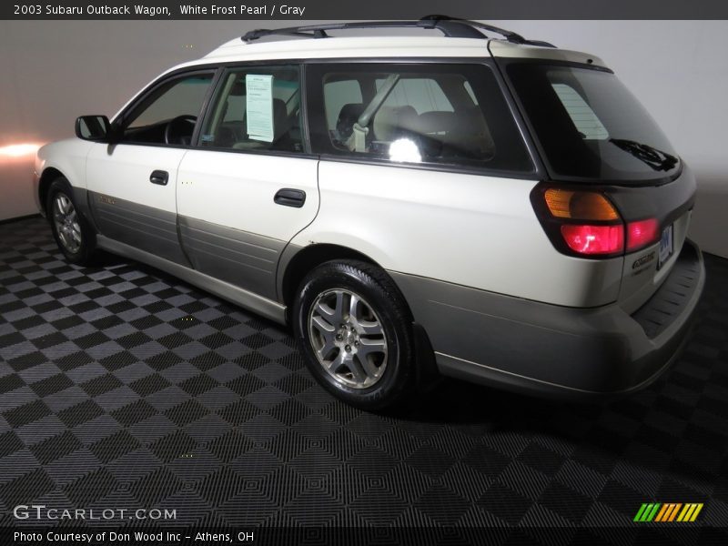 White Frost Pearl / Gray 2003 Subaru Outback Wagon