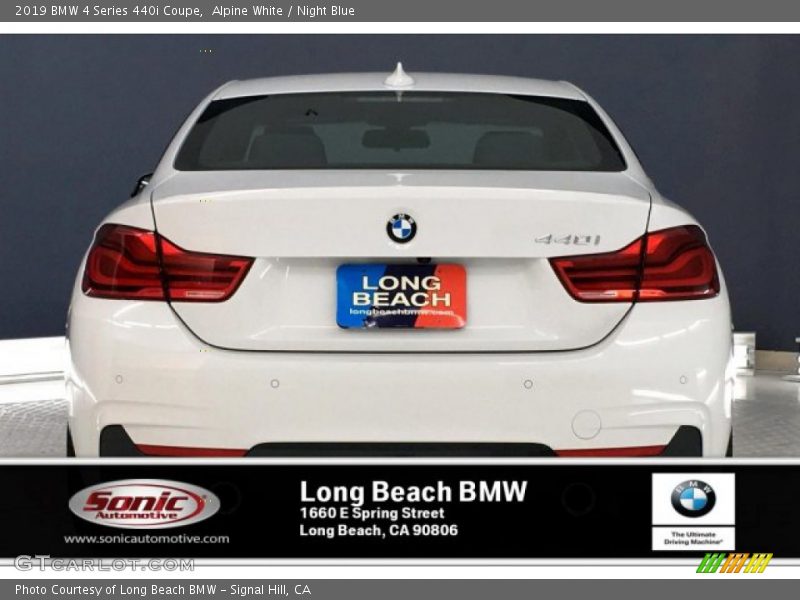 Alpine White / Night Blue 2019 BMW 4 Series 440i Coupe