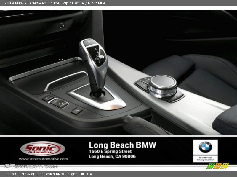 Alpine White / Night Blue 2019 BMW 4 Series 440i Coupe