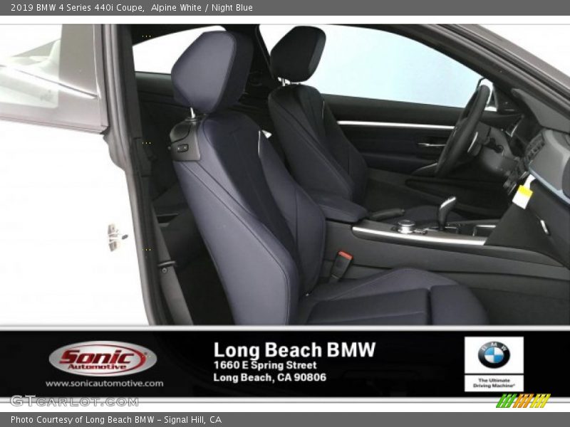 Alpine White / Night Blue 2019 BMW 4 Series 440i Coupe