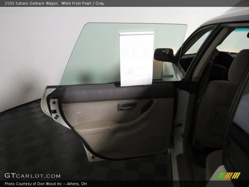 White Frost Pearl / Gray 2003 Subaru Outback Wagon