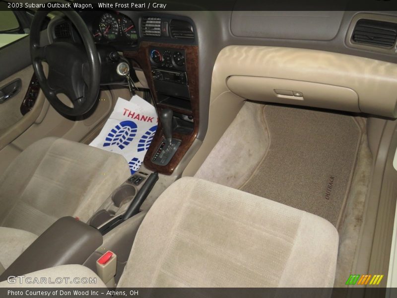 White Frost Pearl / Gray 2003 Subaru Outback Wagon