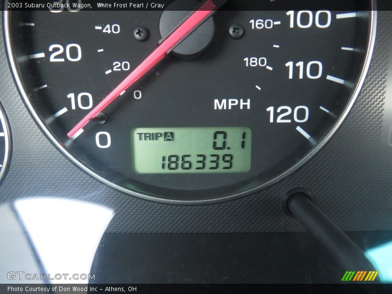 White Frost Pearl / Gray 2003 Subaru Outback Wagon