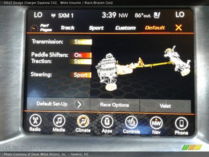 White Knuckle / Black/Brazen Gold 2017 Dodge Charger Daytona 392