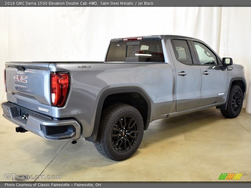 Satin Steel Metallic / Jet Black 2019 GMC Sierra 1500 Elevation Double Cab 4WD