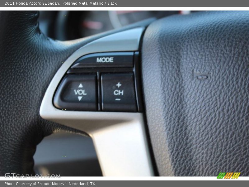 Polished Metal Metallic / Black 2011 Honda Accord SE Sedan