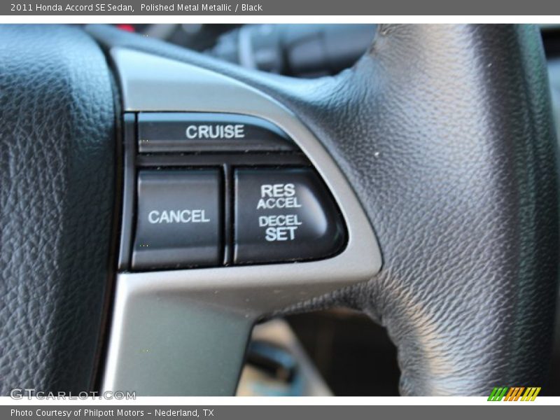 Polished Metal Metallic / Black 2011 Honda Accord SE Sedan