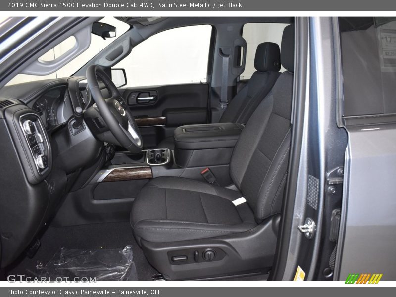 Satin Steel Metallic / Jet Black 2019 GMC Sierra 1500 Elevation Double Cab 4WD