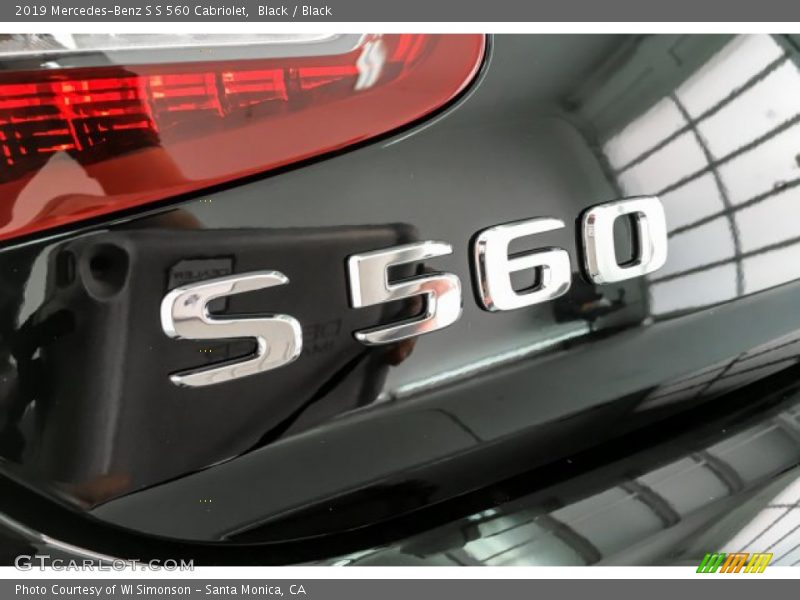 Black / Black 2019 Mercedes-Benz S S 560 Cabriolet