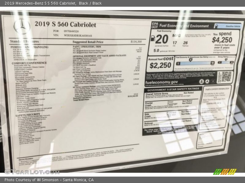 Black / Black 2019 Mercedes-Benz S S 560 Cabriolet