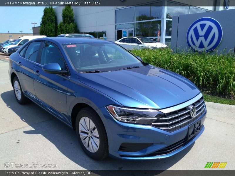 Blue Silk Metallic / Titan Black 2019 Volkswagen Jetta S