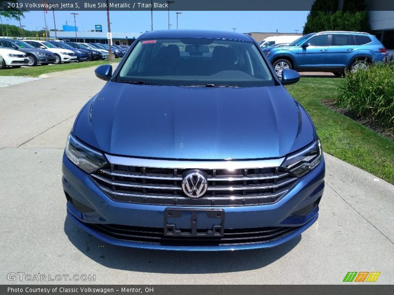 Blue Silk Metallic / Titan Black 2019 Volkswagen Jetta S
