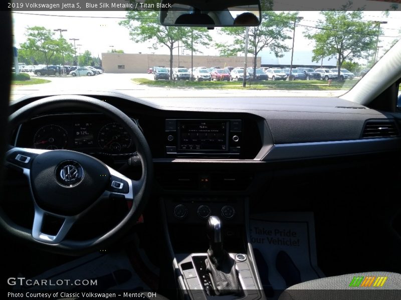 Blue Silk Metallic / Titan Black 2019 Volkswagen Jetta S