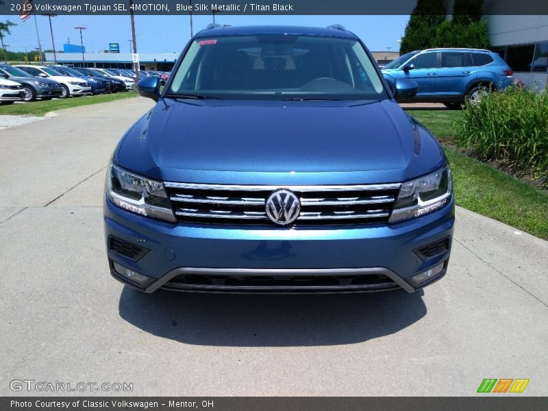 Blue Silk Metallic / Titan Black 2019 Volkswagen Tiguan SEL 4MOTION