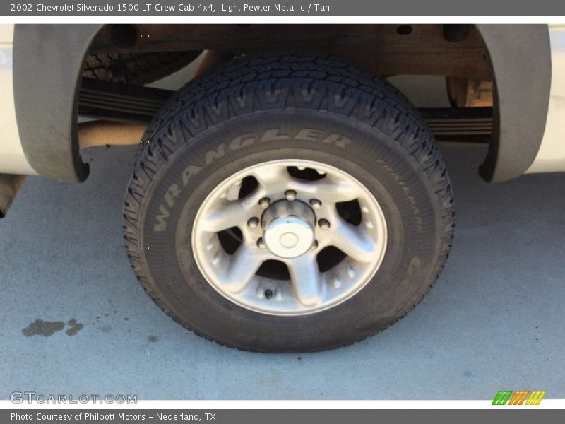 Light Pewter Metallic / Tan 2002 Chevrolet Silverado 1500 LT Crew Cab 4x4